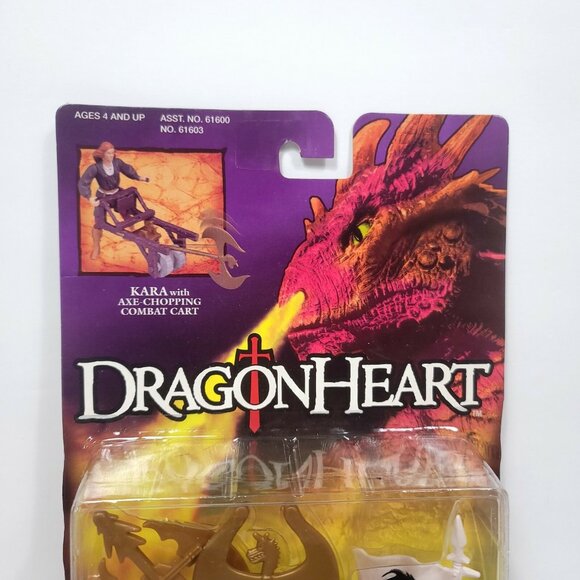 Dragonheart Kenner Kara with Axe Chopping Cart Action Figure 1996 New Sealed - Picture 3 of 5